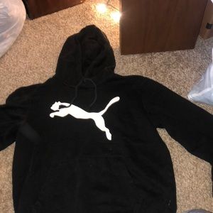 Black casual Puma hoodie